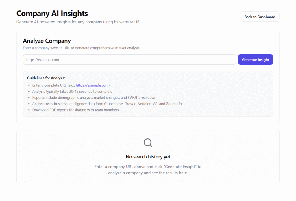 company insight search